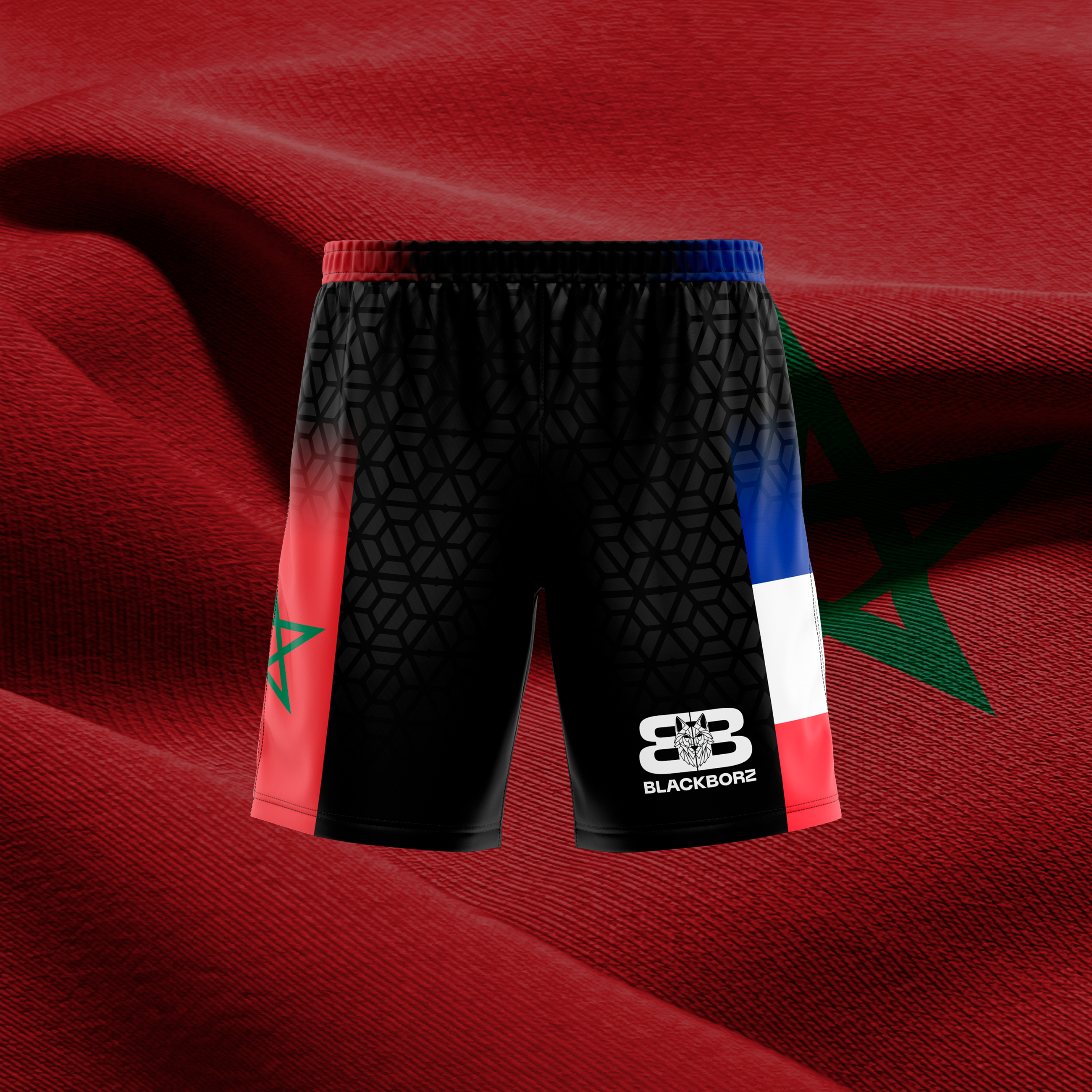 BLACKBORZ - MOROCCO/FRANCE SHORTS