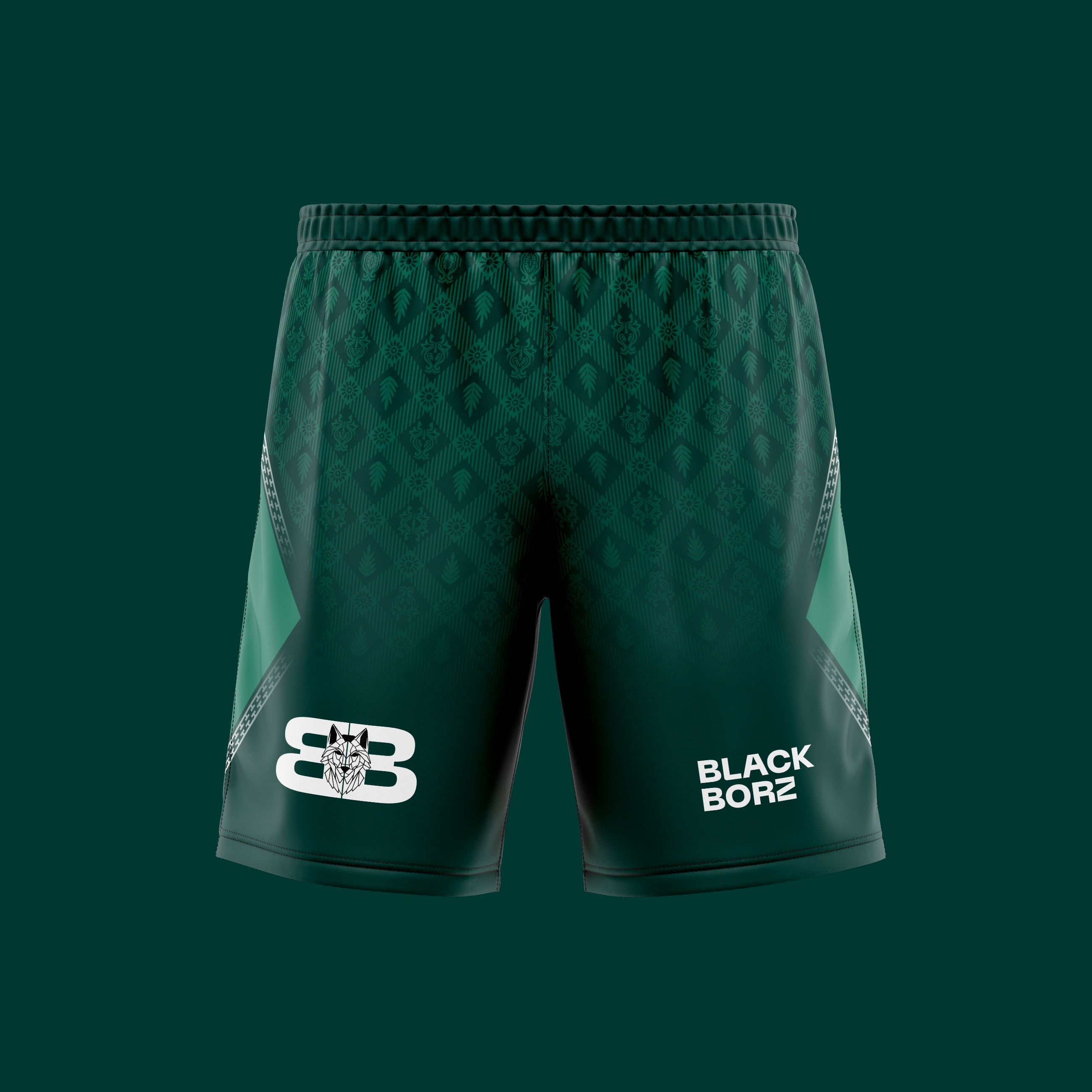 BLACKBORZ - DARK GREEN SHORTS