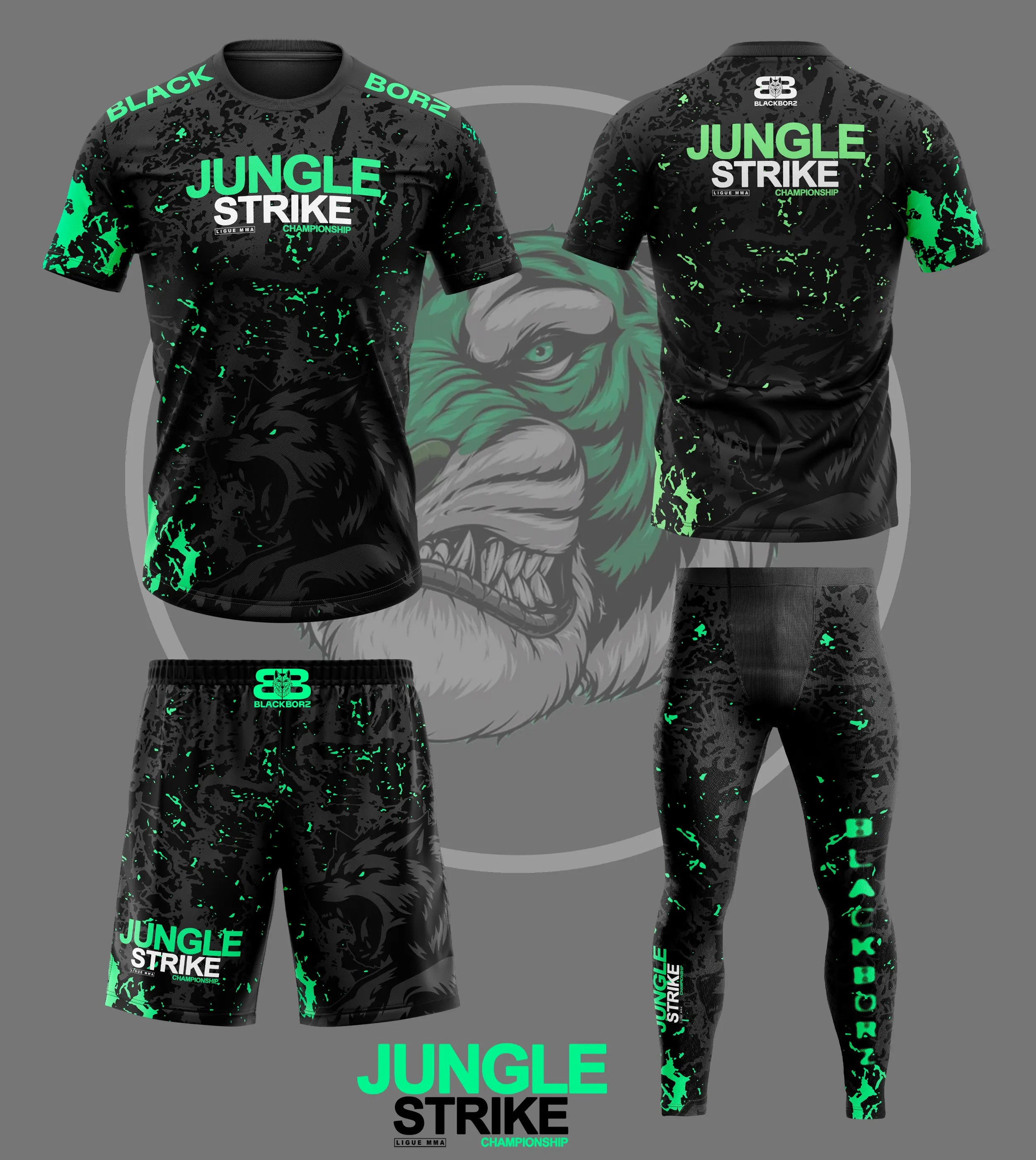 BLACKBORZ x JUNGLE STRIKE MMA - COMBO SET BLACKBORZ