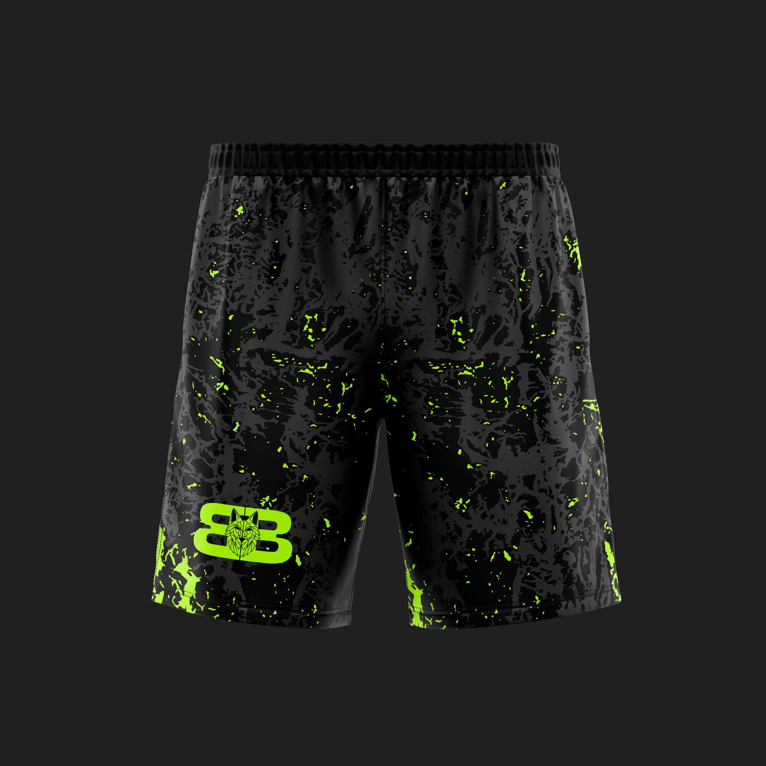 BLACKBORZ - DARK WOLF SHORTS BLACKBORZ