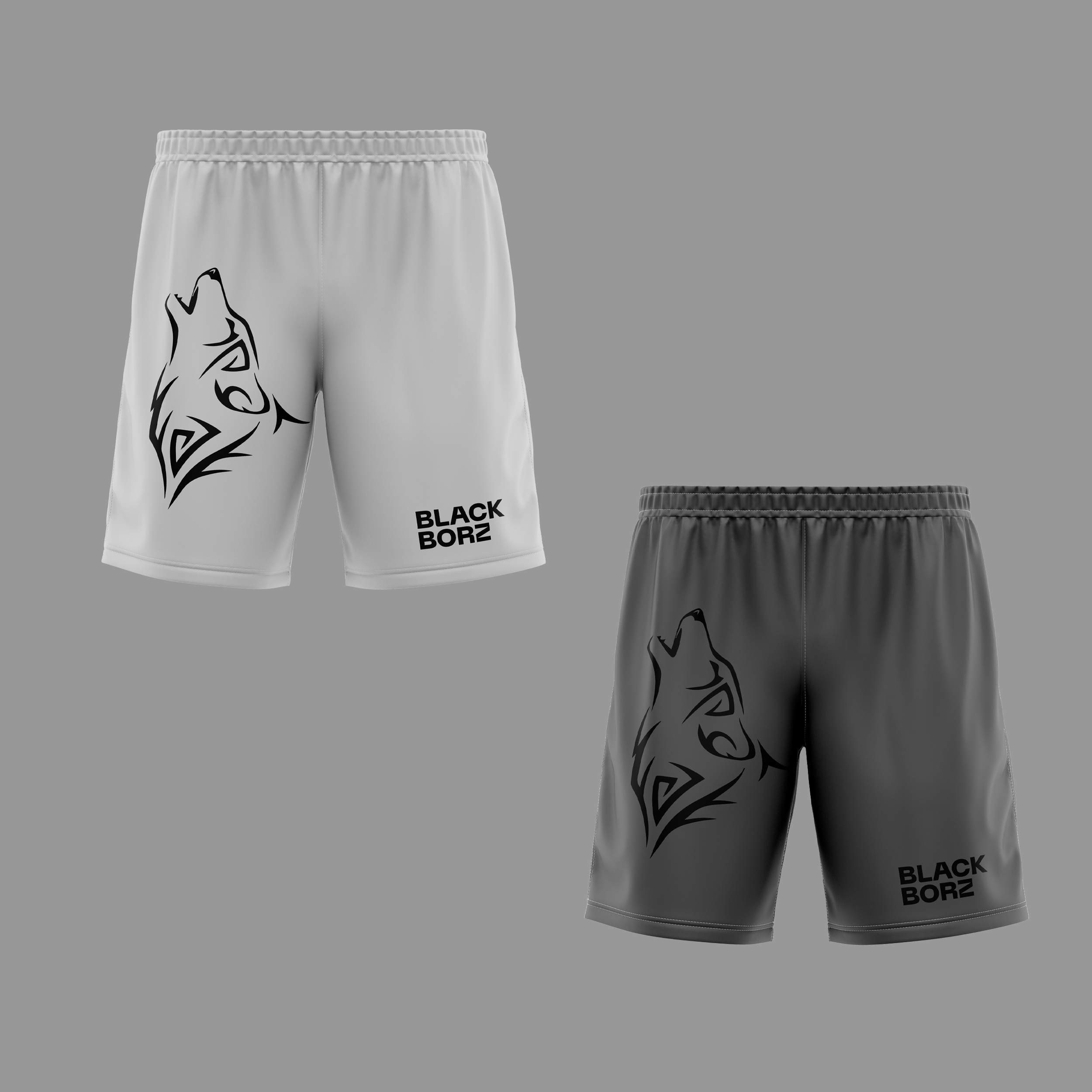 BLACKBORZ - SHORTS GREY WOLF BLACKBORZ