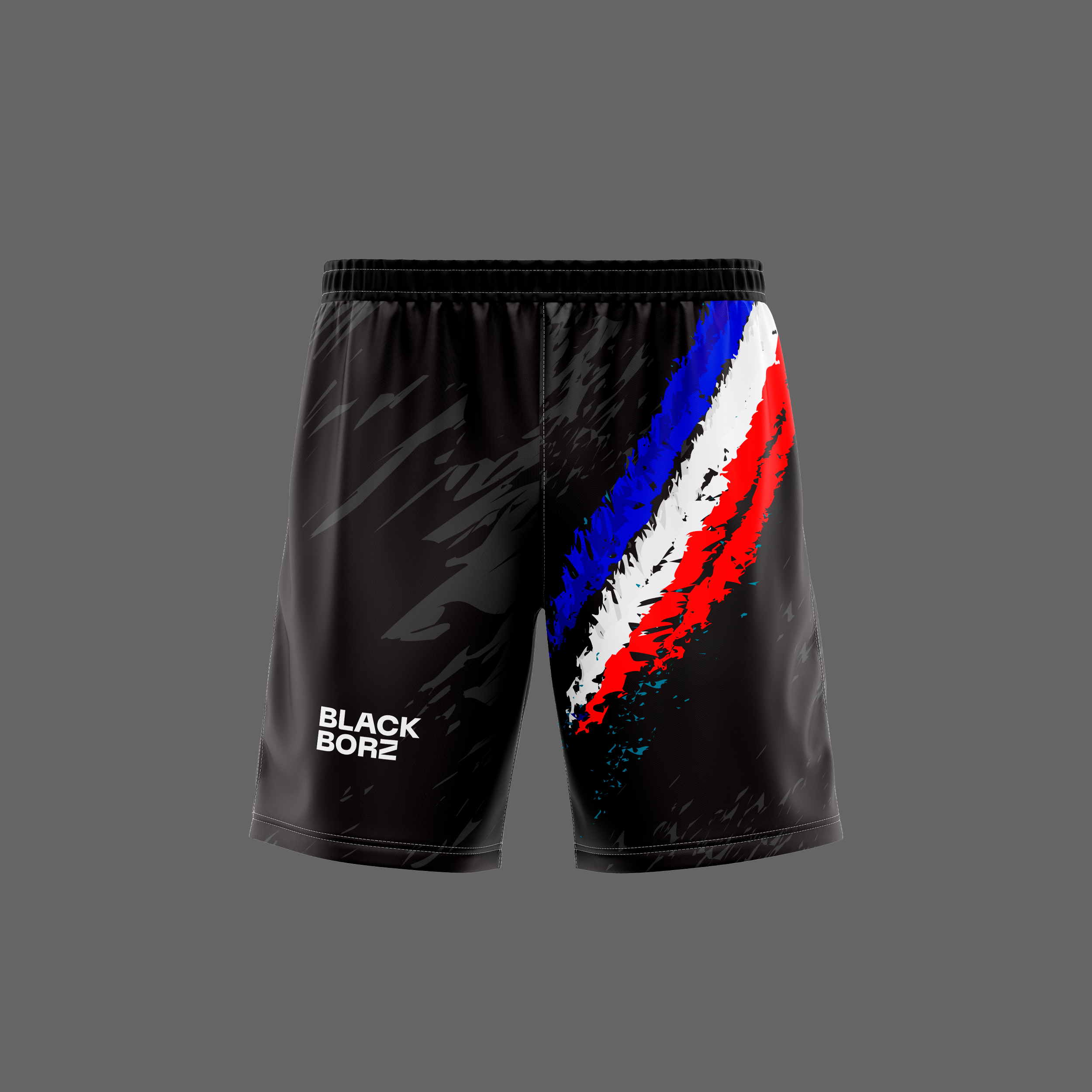 BLACKBORZ - SHORTS FRANCE WRESTLING 2.0 BLACKBORZ