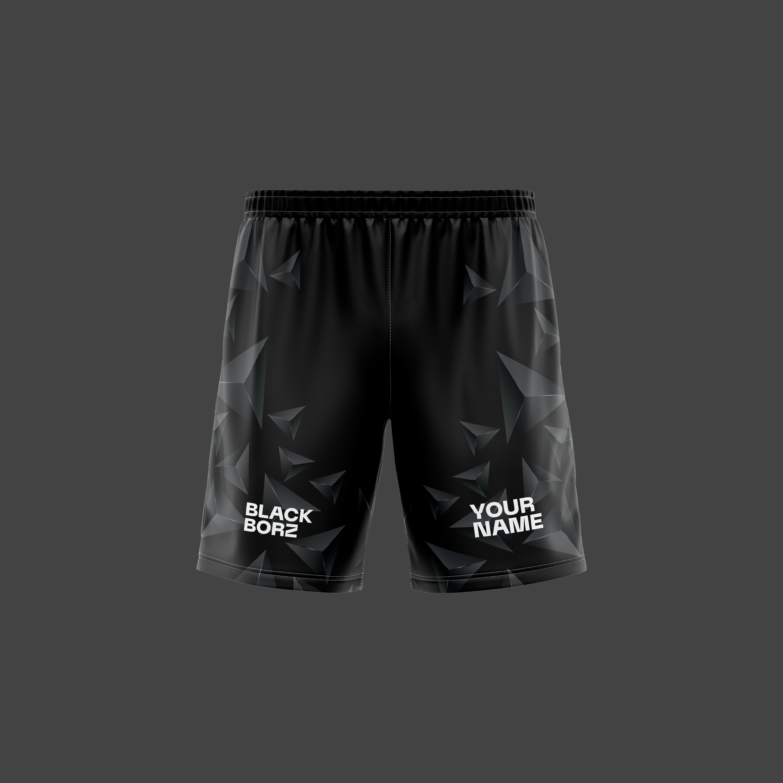 BLACKBORZ - SHORTS BLACK TRIANGLES